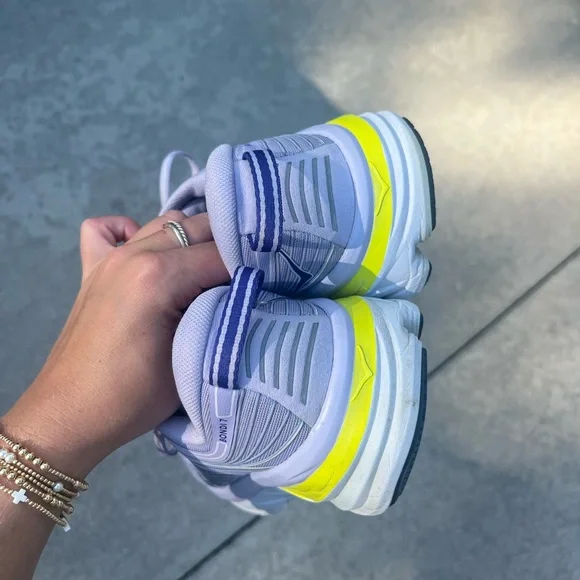 Hoka Women's Light Purple and Yellow Athletic Shoes - Picture 6 of 8